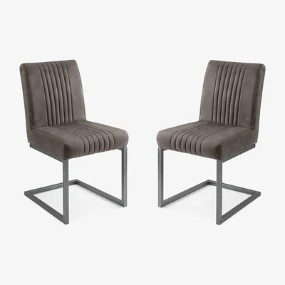 La Redoute Houston Suede Dining Chairs (Set of 2)