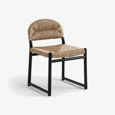 La Redoute Lyla Chair in Lacquered Solid Oak and Straw