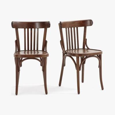 La Redoute BISTRO Set of 2 Beech Bistro Bar Chairs