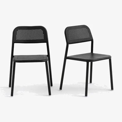 La Redoute Lyona Aluminium Garden Chairs Set of 2