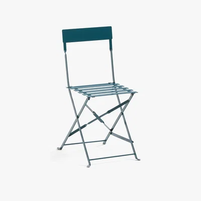 La Redoute Folding metal chair, Set of 2