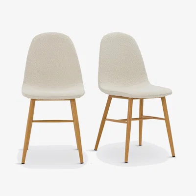 La Redoute Set of 2 Polina Boucle Dining Chairs