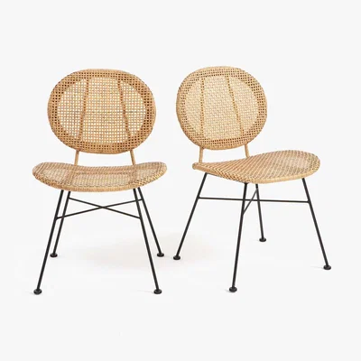 La Redoute Rubis Woven Resin Chairs (Set of 2)