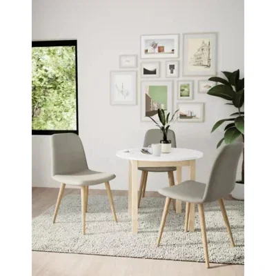 Marks & Spencer M&S Set of 2 Loft Dining Chairs - Pearl Grey, Pearl Grey