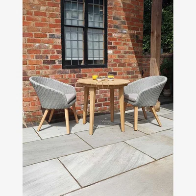 Marks & Spencer Royalcraft Roma Bistro Table and 2 Chairs - Grey Mix, Grey Mix