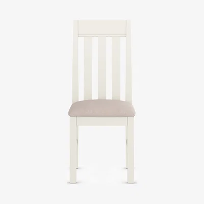 Marks & Spencer M&S Set of 2 Padstow Fabric Dining Chairs - 1SIZE - Dark Blue, Dark Blue,Ivory