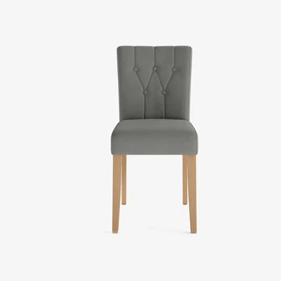 Marks & Spencer M&S Set of 2 Langley Dining Chairs - Dark Grey, Dark Grey