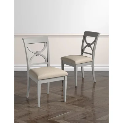 Marks & Spencer M&S Set of 2 Darcey Dining Chairs - Light Grey, Light Grey