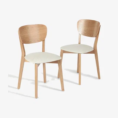 Marks & Spencer M&S Set of 2 Alba Dining Chairs - Grey, Grey