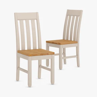 Marks & Spencer Set of 2 Padstow Putty Dining Chairs