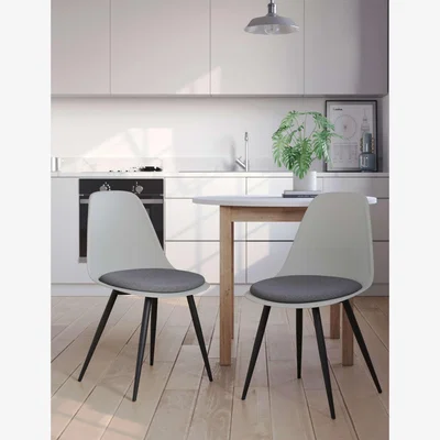 Marks & Spencer M&S Set of 2 Arnie Dining Chairs Mid Grey