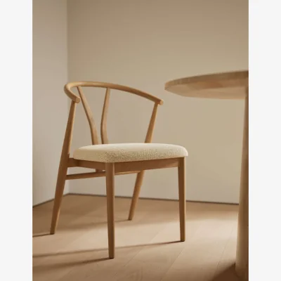 Marks & Spencer M&S Set of 2 Oak Wishbone Dining Chairs Natural