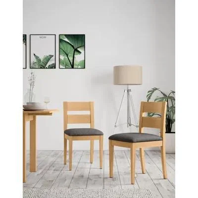 Marks & Spencer M&S Set of 2 Stockholm Dining Chairs - Oak, Oak