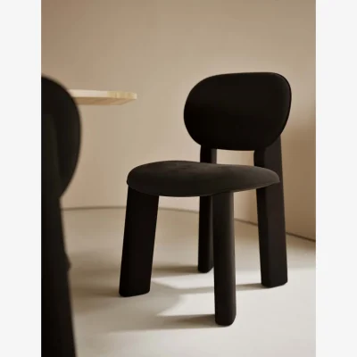 Marks & Spencer Gallery Direct Addy Velvet Dining Chair Charcoal