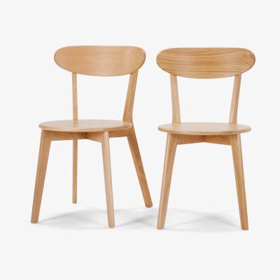 Made.com Fjord Set of 2 Dining Chairs, Oak