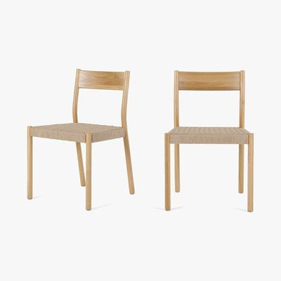 Made.com Rhye - Set of 2 Rhye Woven Dining Chair