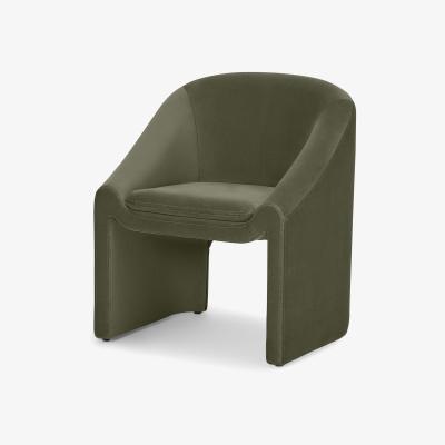 Made.com Shona Dining Chair, Pistachio Green Velvet