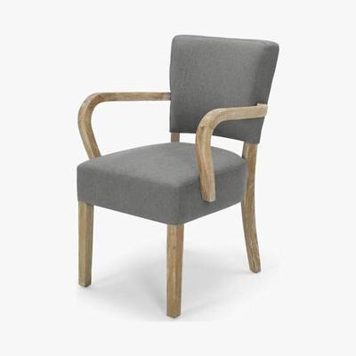 Made.com Irvington - Irvington Carver Chair, Graphite Grey