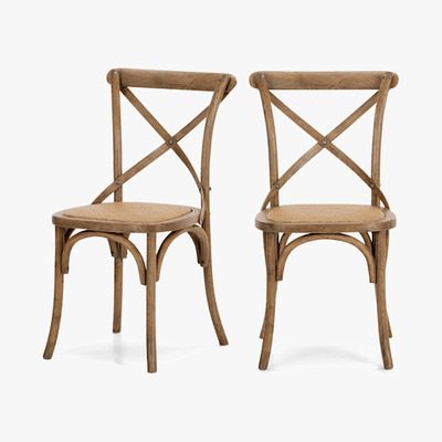 Made.com Rochelle - Set of 2 Rochelle Dining Chairs, Oak