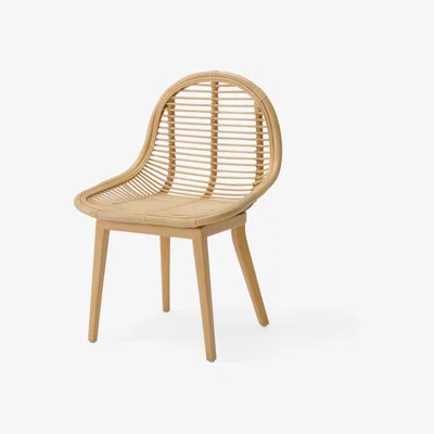 Made.com Bibek Dining Chair, Cane & Natural