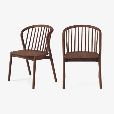 Made.com Tacoma Set of 2 Dining Chairs, Walnut