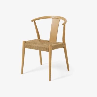 Made.com Abbon Woven Dining Chair, Oak Finish
