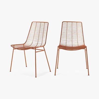Made.com Marvel - Set of 2 Marvel Dining Chairs, Copper