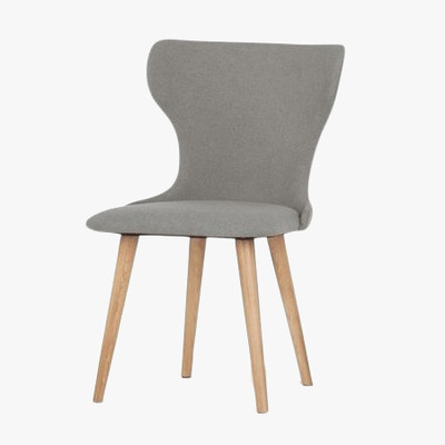 Made.com Bjorg - Set of 2 Bjorg Dining Chairs, Manhattan Grey and Oak