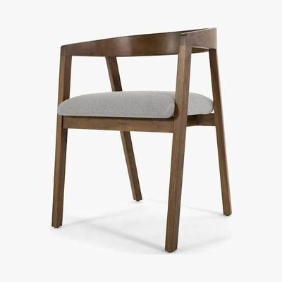 Made.com Placido - Placido Carver Dining Chair, Hail Grey
