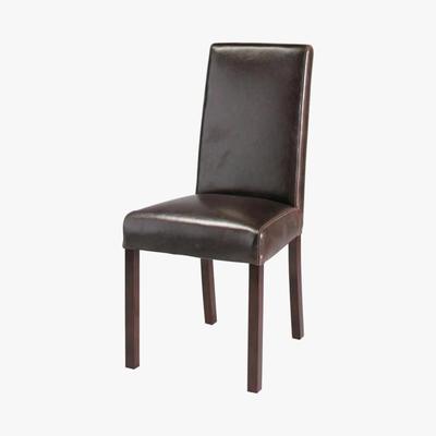Maisons du Monde HARVARD - Leather Chair in Brown