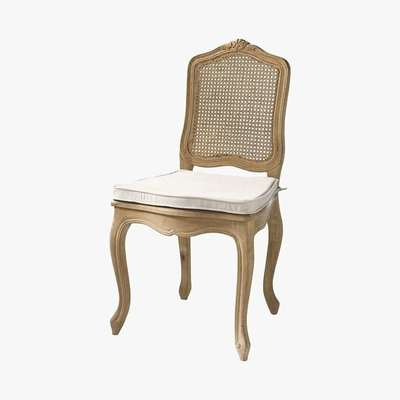 Maisons du Monde GUSTAVIA - Solid oak and rattan cane chair