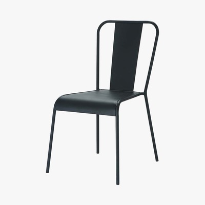 Maisons du Monde FACTORY - Metal industrial chair in black