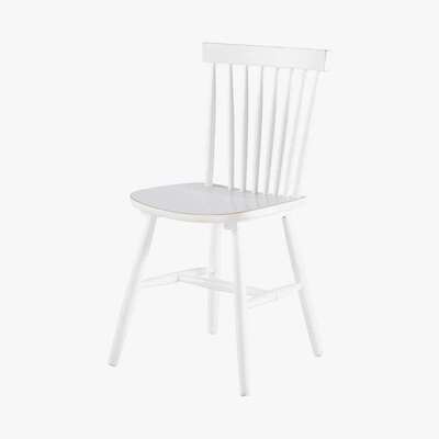 Maisons du Monde Rubber tree wood vintage chair in white