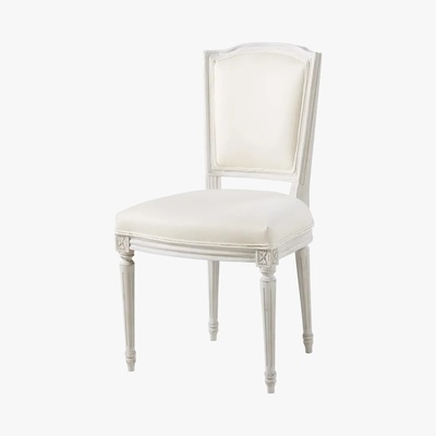 Maisons du Monde ISADORA - Ivory Cotton and Solid Oak Chair