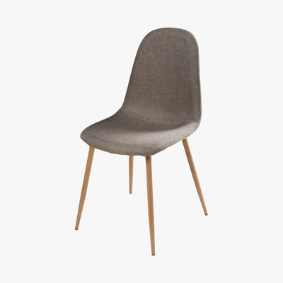 Maisons du Monde CLYDE - Grey Fabric Metal Chair
