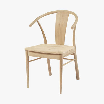 Maisons du Monde HILDA - Solid Oak and Woven Paper Cord Chair