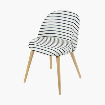 Maisons du Monde MAURICETTE - Breton Stripe Print and Solid Birch Vintage Chair