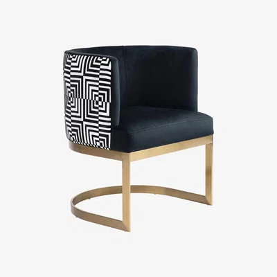My Furniture Dara Dining Chair – Brushed Brass Base