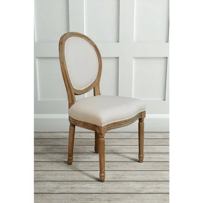 My Furniture French Limed Oak Oval Back Dining Chair