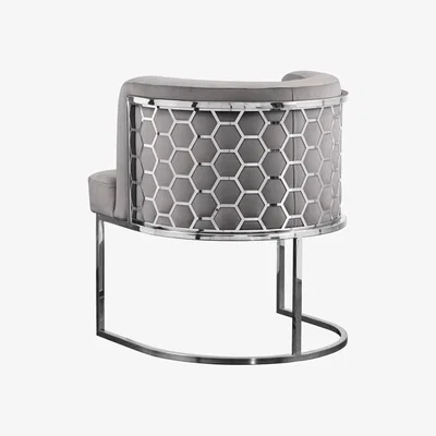My Furniture Alveare Dining chair Silver - Dove Grey