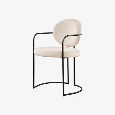 My Furniture Angelica Dining Chair – Chalk – Black