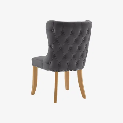 My Furniture Margonia Dining Chair - Storm Grey - Natural legs