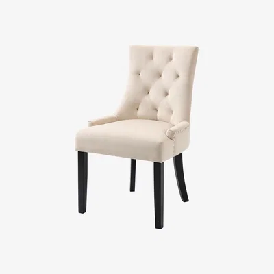 My Furniture Torino Dining Chair with Back Ring - Chalk