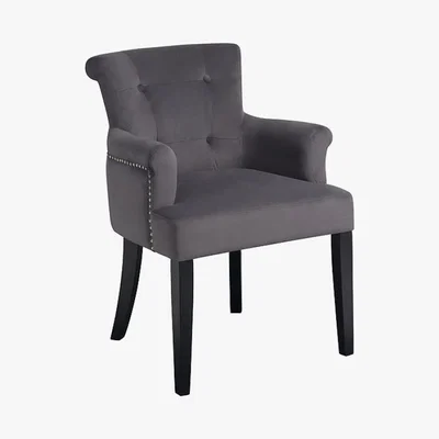 My Furniture Positano Carver Chair with Back Ring - Smoke