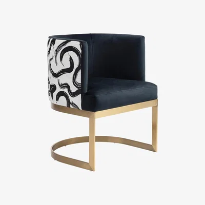 My Furniture Suki Dining Chair – Brushed Brass Base