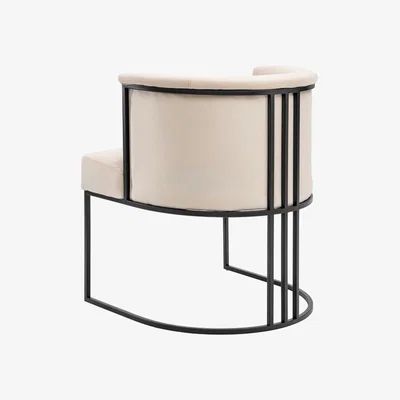 My Furniture Aria Dining Chair – Chalk – Black Frame