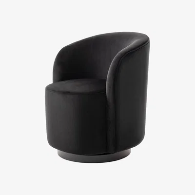 My Furniture West End Swivel Dining Chair  - Black - Black Base