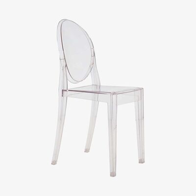 Made in Design Victoria Ghost Stacking chair - transparent / Polycarbonate by Kartell Transparent