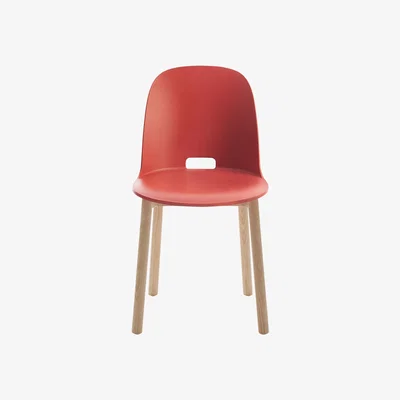 Made in Design Alfi Chair - Ash legs by Emeco Red