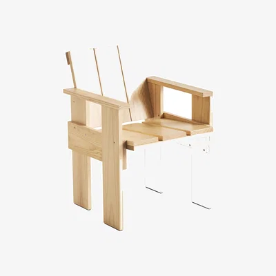 Made in Design Crate Dining chair natural wood / Gerrit Rietveld - Wood - Hay